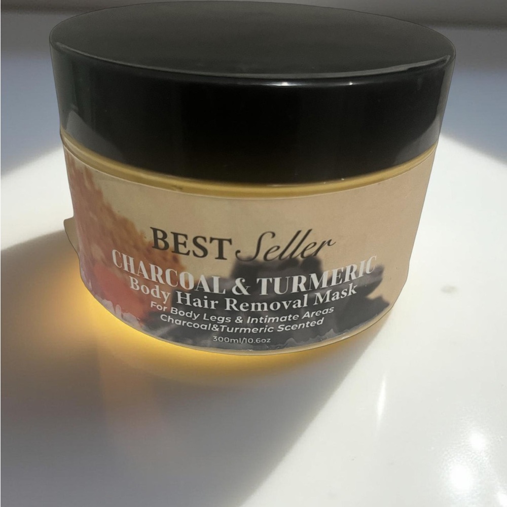 FOR WOMEN AND MEN!!!!Charcoal & Turmeric Body Hair Removal Mask